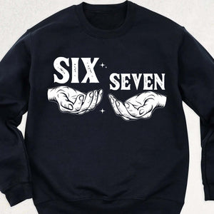 Funny Six Seven Meme Christmas Dark Sweater | 6 7 Christmas Sweatshirt | Christmas Holiday Gift for Men & Women 683654