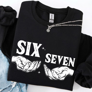 Funny Six Seven Meme Christmas Dark Sweater | 6 7 Christmas Sweatshirt | Christmas Holiday Gift for Men & Women 683654