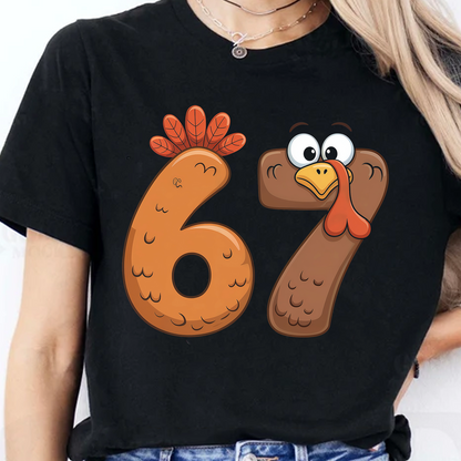 Funny Turkey 67 Sweatshirt | Funny Six Seven Thanksgiving | Six Seven Turkey Shirt 683658