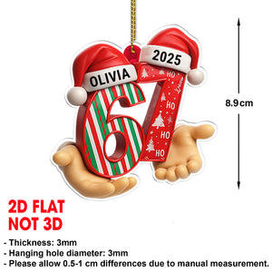 Custom Name and Year 67 Acrylic Ornament | Six Seven Ornament | Funny Christmas Ornament Gift 683660