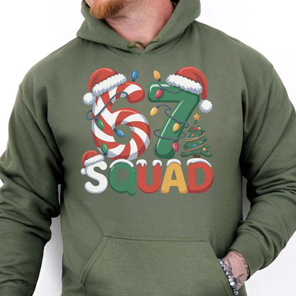 67 Squad Christmas Sweatshirt | Funny Six Seven Christmas | Trending 67 Christmas Shirt 683661