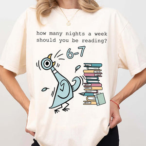How Many Nights A Week Should You Be Reading 6-7 Shirt | Teacher Six Seven 67 Shirt | Funny 6 7 Meme Sweatshirt 683693