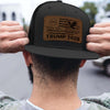 We The People Trump 2028 Trucker Leather Patch Hat, Patriotic Leather Patch Hat, MAGA Cap 683780 – GOP