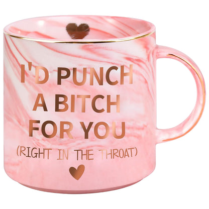 I'd Punch For You Mug, Valentines Day Gift Pink Mug, Funny Birthday Valentines Gift For Couple, For Family 683804