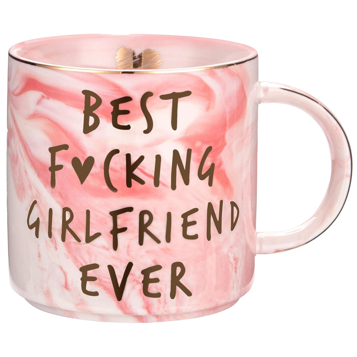 Best Girlfriend Ever Mug, Valentines Day Gift Pink Mug, Funny Birthday Valentines Gift For Her, For Family 683805