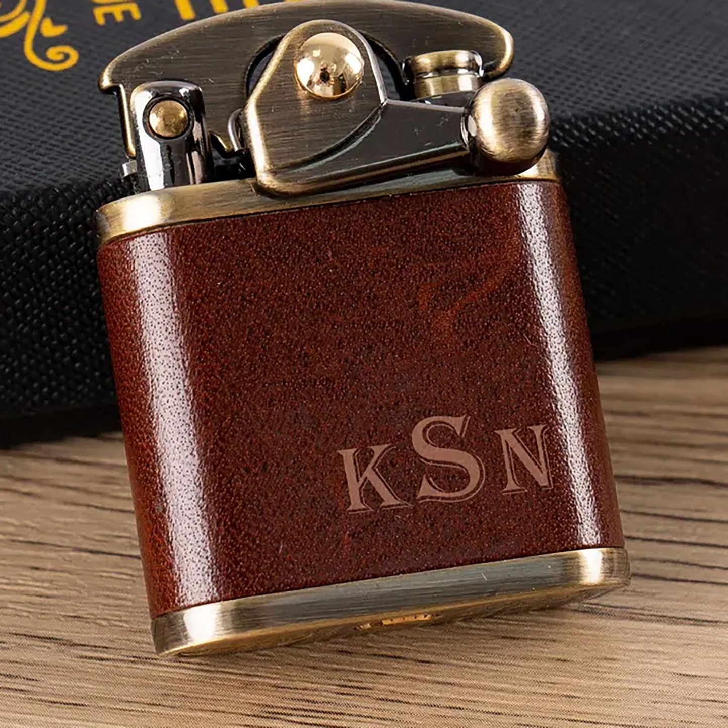 Engraved Leather Lighter for Men | Unique Father’s Day Gift | Gift for Him 683830