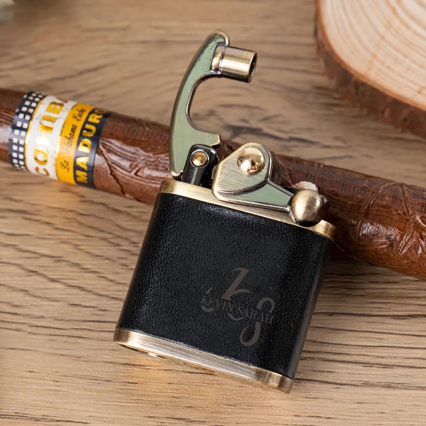 Engraved Leather Lighter for Men | Unique Father’s Day Gift | Gift for Him 683830