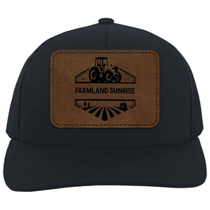 Personalized Dad Trucker Leather Patch Hat, Custom Name Cap, Father’s Day Gift, Birthday Gift for Him, Husband 683836