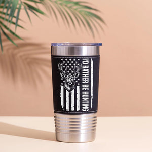 Hunting Antlers Leather Tumbler, Deer Hunting Leather Tumbler, Father’s Day Gift, Birthday Gift for Him 683856
