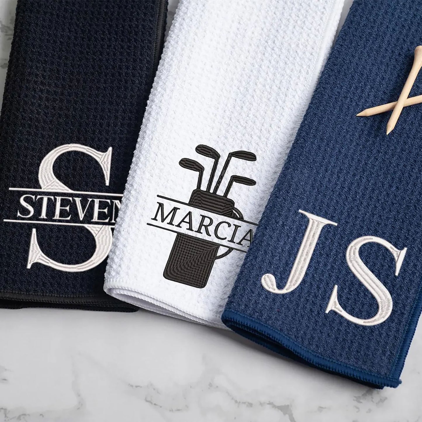 Embroidered Golf Towel, Golf Club Towel, Accessory for Dad Father Men Gifts and Women Golfers 683884