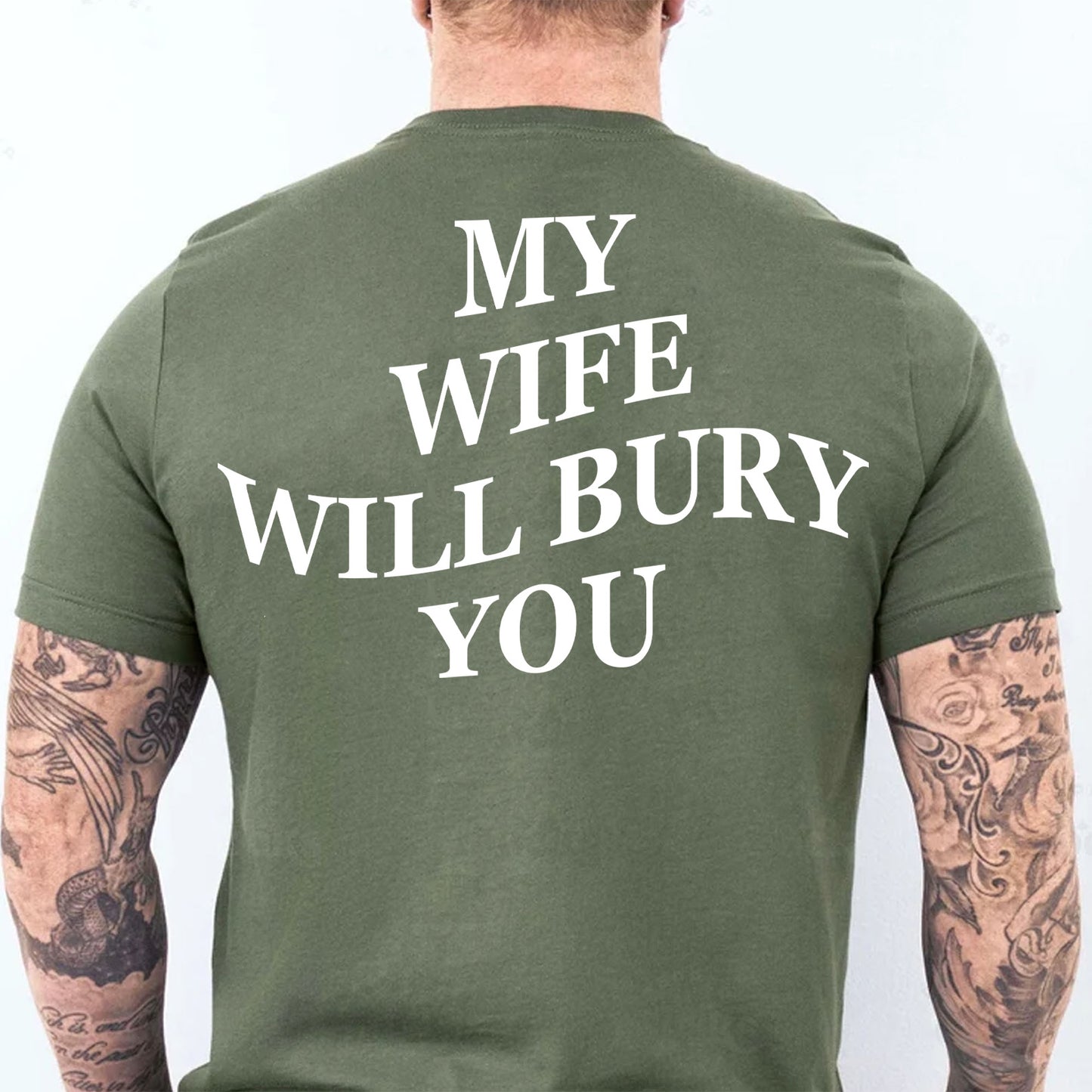 My Wife Will Bury You Backside Shirt, Funny Gift For Him Hoodie, Valentine’s Day Gift 683896