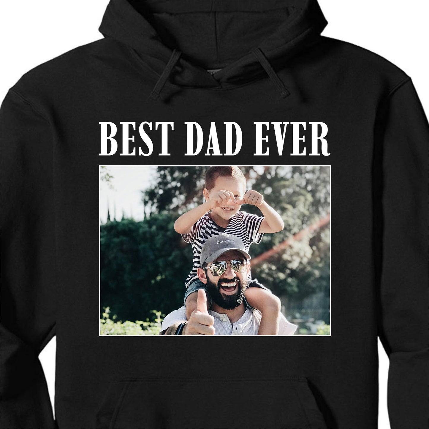 Personalized Best Dad Ever Shirts, Custom Photo Dark Tee, Gift for Family, Father's Day Gift 683917