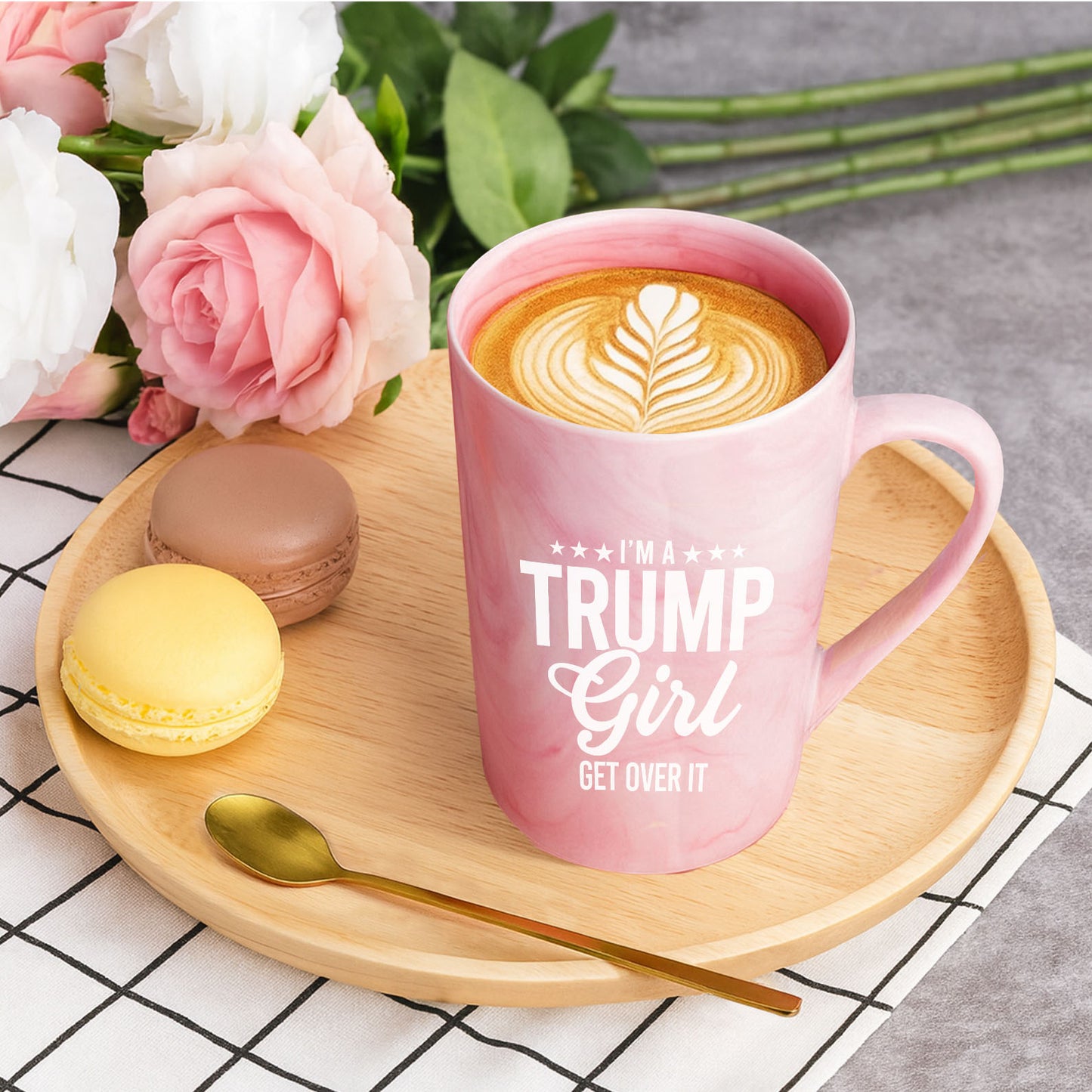 I'm A Trump Girl Get Over It Mug, Trump Girl Coffee Mug, Donald Trump Pink Ceramic Mug 683950 - GOP