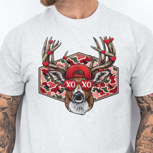 Funny Valentine Shirt, Hunting Buck Valentine Shirt, Camo Hunter Valentine Sweatshirt for Him 683974