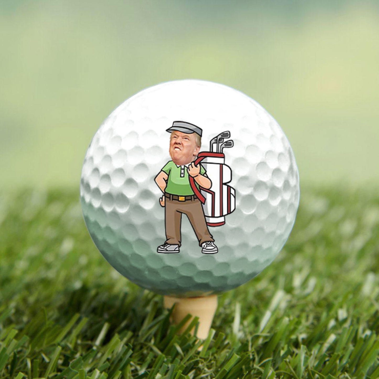 Funny Trump Face Golf Balls, Funny Golf Ball Gift For Men, Gift For Golf Lovers 683986