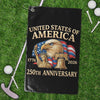 USA 250 Years Anniversary 1776–2026 Golf Towel, Patriotic 4th of July Golf Club Towel, Gift for Golf Lovers 684005