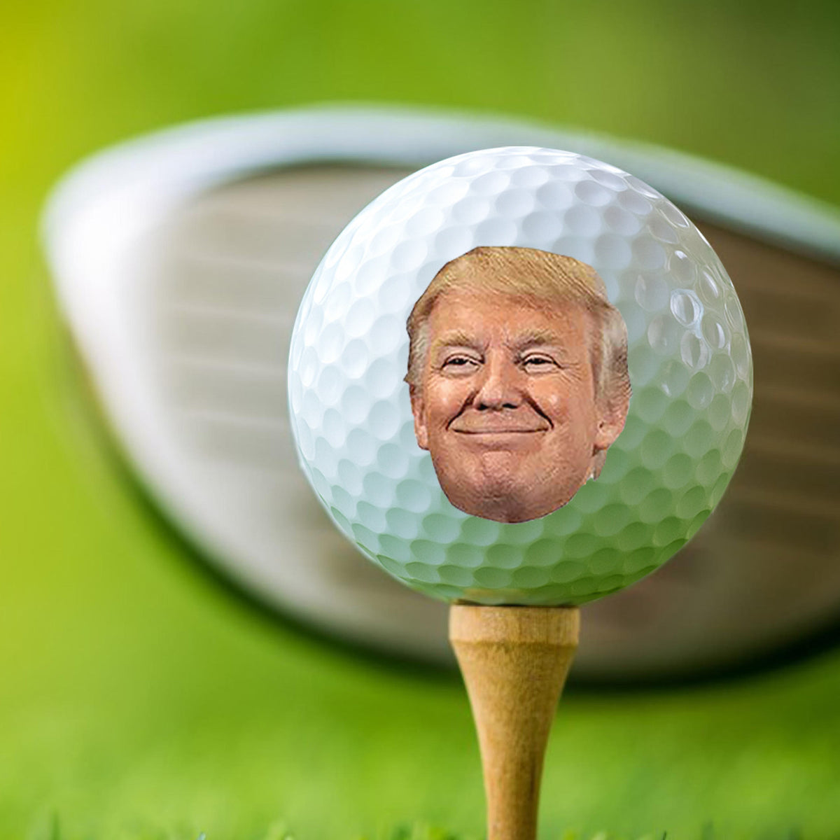 Funny Trump Face Golf Balls, Funny Golf Ball Gift For Men, Gift For Golf Lovers 684014