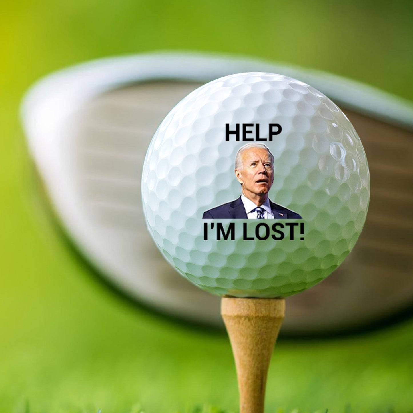 Help I’m Lost Joe Biden Golf Ball, Funny Golf Ball Gift for Men, Gift for Golf Lovers 684016