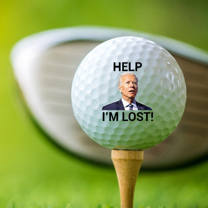 Help I’m Lost Joe Biden Golf Ball, Funny Golf Ball Gift for Men, Gift for Golf Lovers 684016