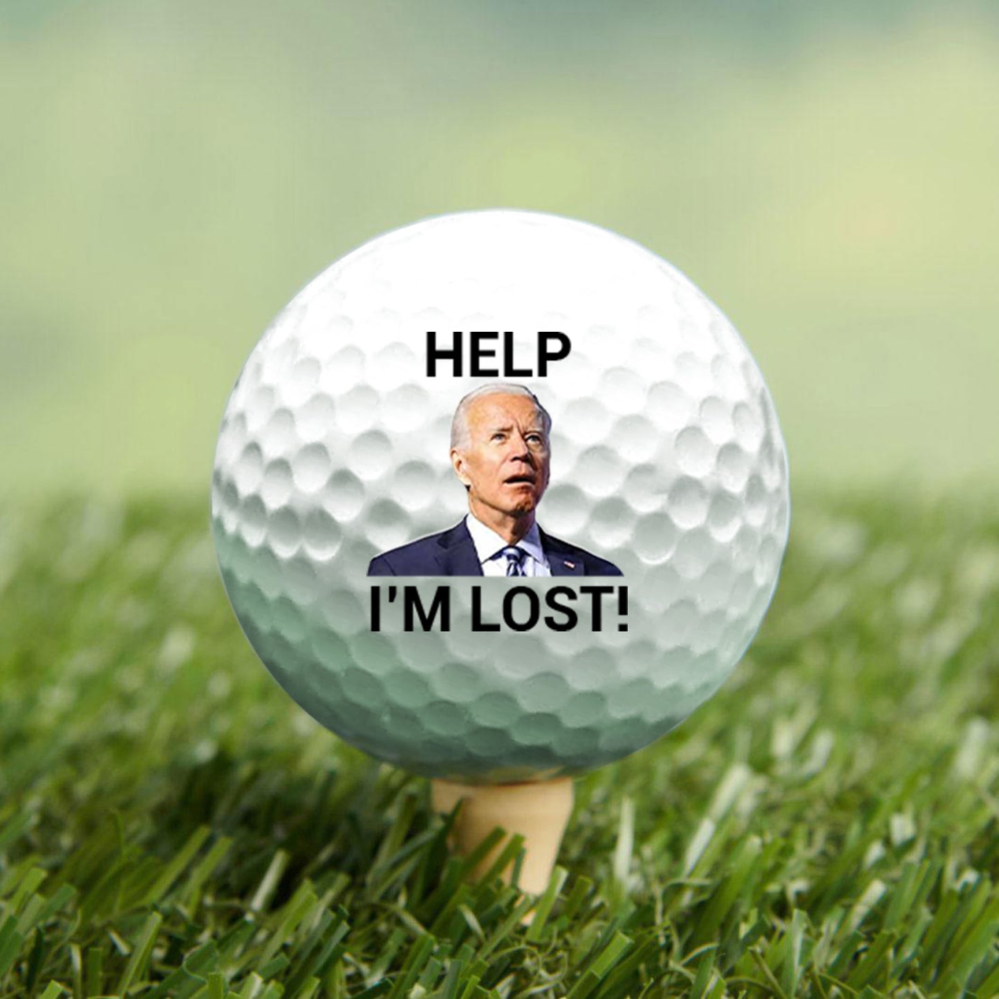 Help I’m Lost Joe Biden Golf Ball, Funny Golf Ball Gift for Men, Gift for Golf Lovers 684016