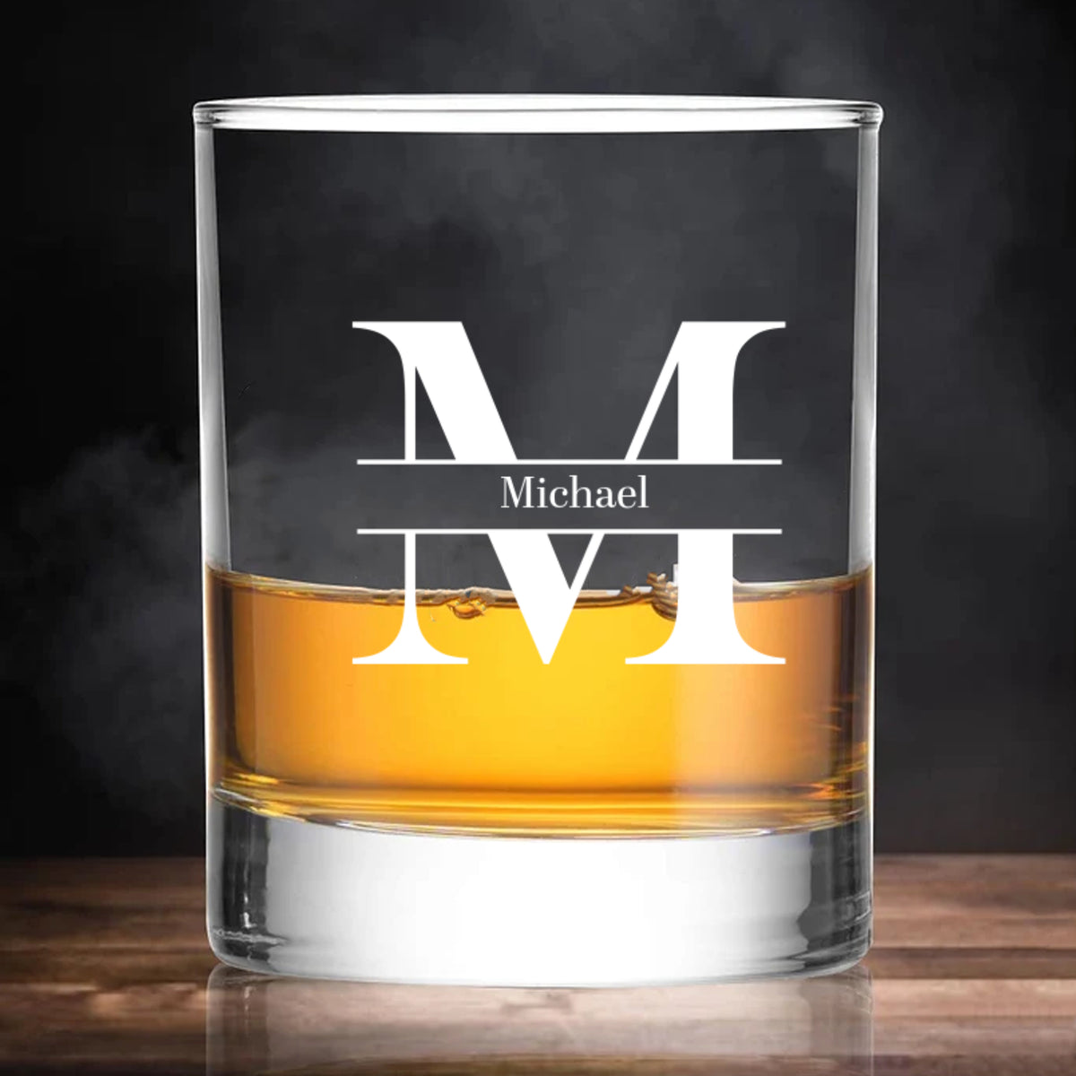 Personalized Monogram Whiskey Glass | Custom Name with Alphabet | Gift For Your Family 684023