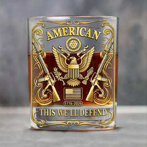 USA 250 Years Anniversary Whiskey Glass | 250th Anniversary Military Whiskey Glass | Patriotic Whiskey Glass 684044