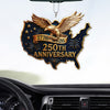 250 Years of America Car Ornament | 250th Anniversary 1776-2026 Ornament | Patriotic 4th of July Ornament 684059