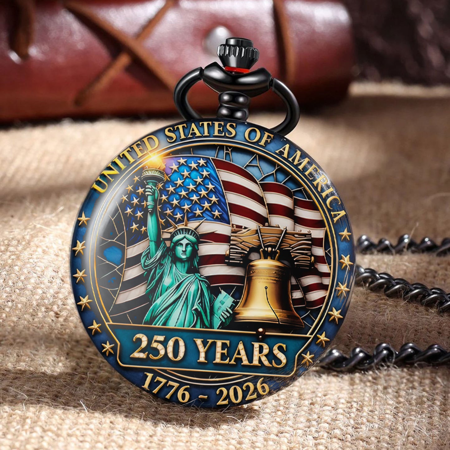 USA 250 Years of America Pocket Watch | Patriotic 1776–2026 Pocket Watch | 4th of July Pocket Watch 684063