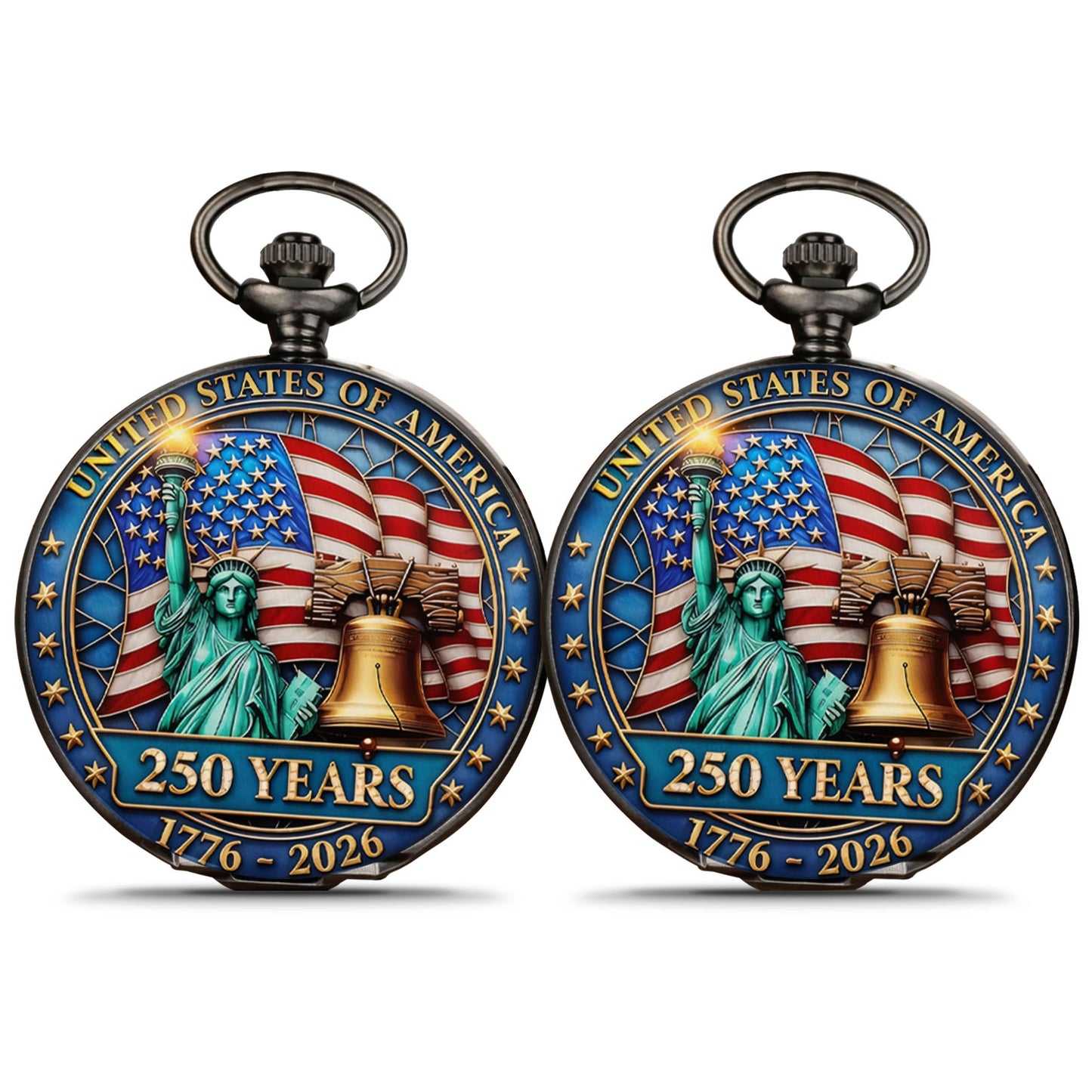 USA 250 Years of America Pocket Watch | Patriotic 1776–2026 Pocket Watch | 4th of July Pocket Watch 684063