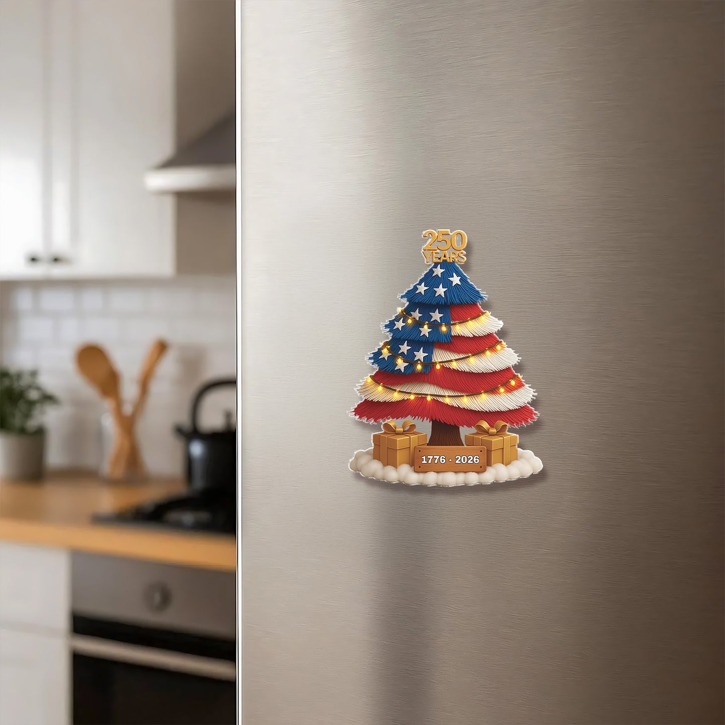 250 Years of America Acrylic Fridge Magnets | 250th Anniversary 1776–2026 | Patriotic 4th of July Magnets 684067