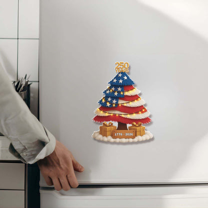 250 Years of America Acrylic Fridge Magnets | 250th Anniversary 1776–2026 | Patriotic 4th of July Magnets 684068