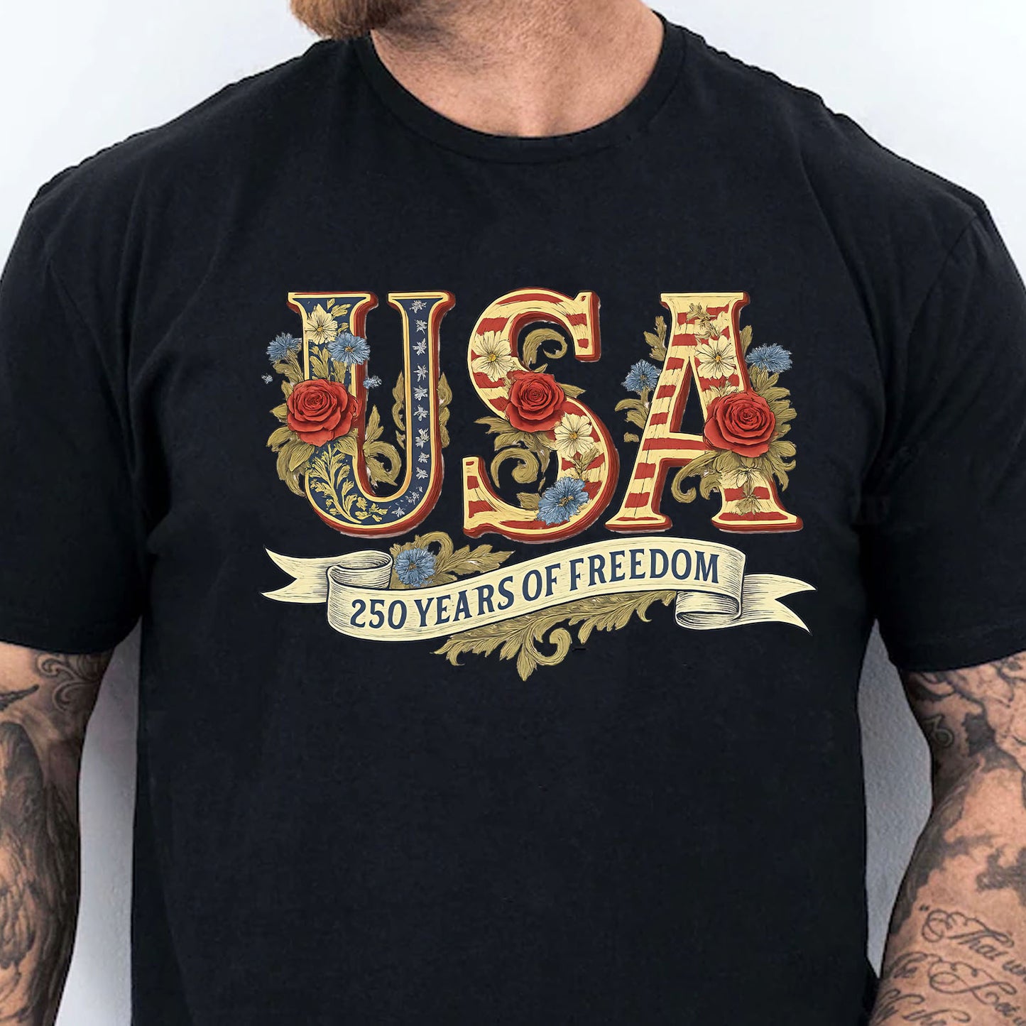 250 Years of Freedom Shirt, Retro 250 USA T-Shirt, Patriotic 250th Anniversary Shirt 684075