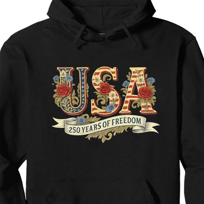 250 Years of Freedom Shirt, Retro 250 USA T-Shirt, Patriotic 250th Anniversary Shirt 684075