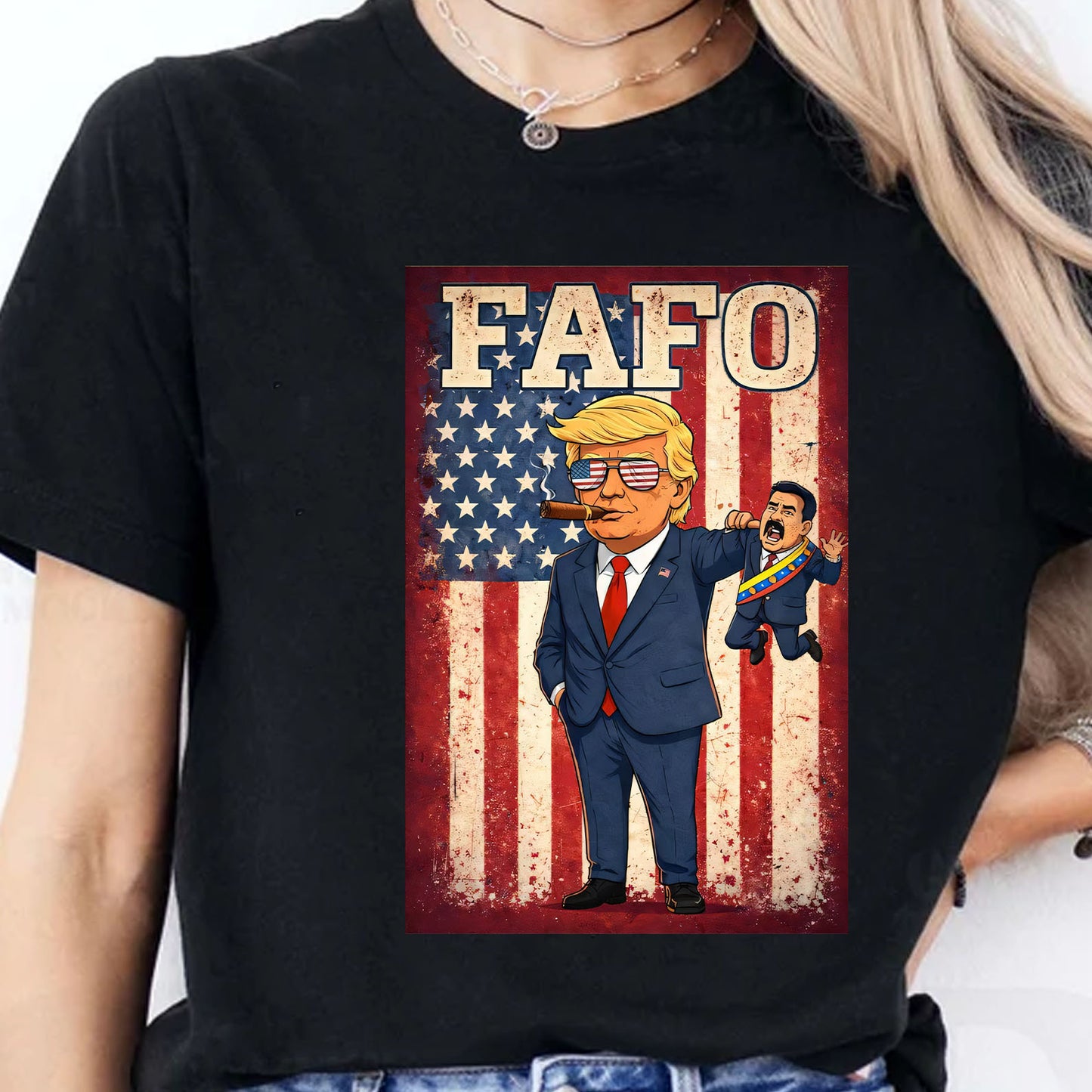 FAFO Maduro Trump Inspired T-Shirt | Venezuelan Freedom Fighter Shirt | FAFO Politics Protest Shirt 684082