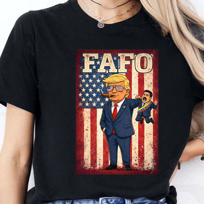 FAFO Maduro Trump Inspired T-Shirt | Venezuelan Freedom Fighter Shirt | FAFO Politics Protest Shirt 684082