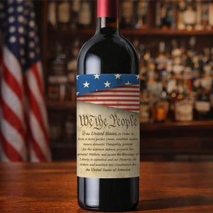 250 Years Anniversary Wine Label | We The People 1776 Wine Bottle Label | Patriotic 4th of July Wine Label 684092