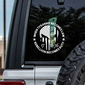 America 250 Years Decal | We The People Decal | 1776 Distressed American USA Flag Skull Decal 684095