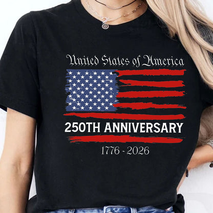America 250th Anniversary Tees | 250 Years Of Freedom Shirt | 4th of July Dark Shirt 684096
