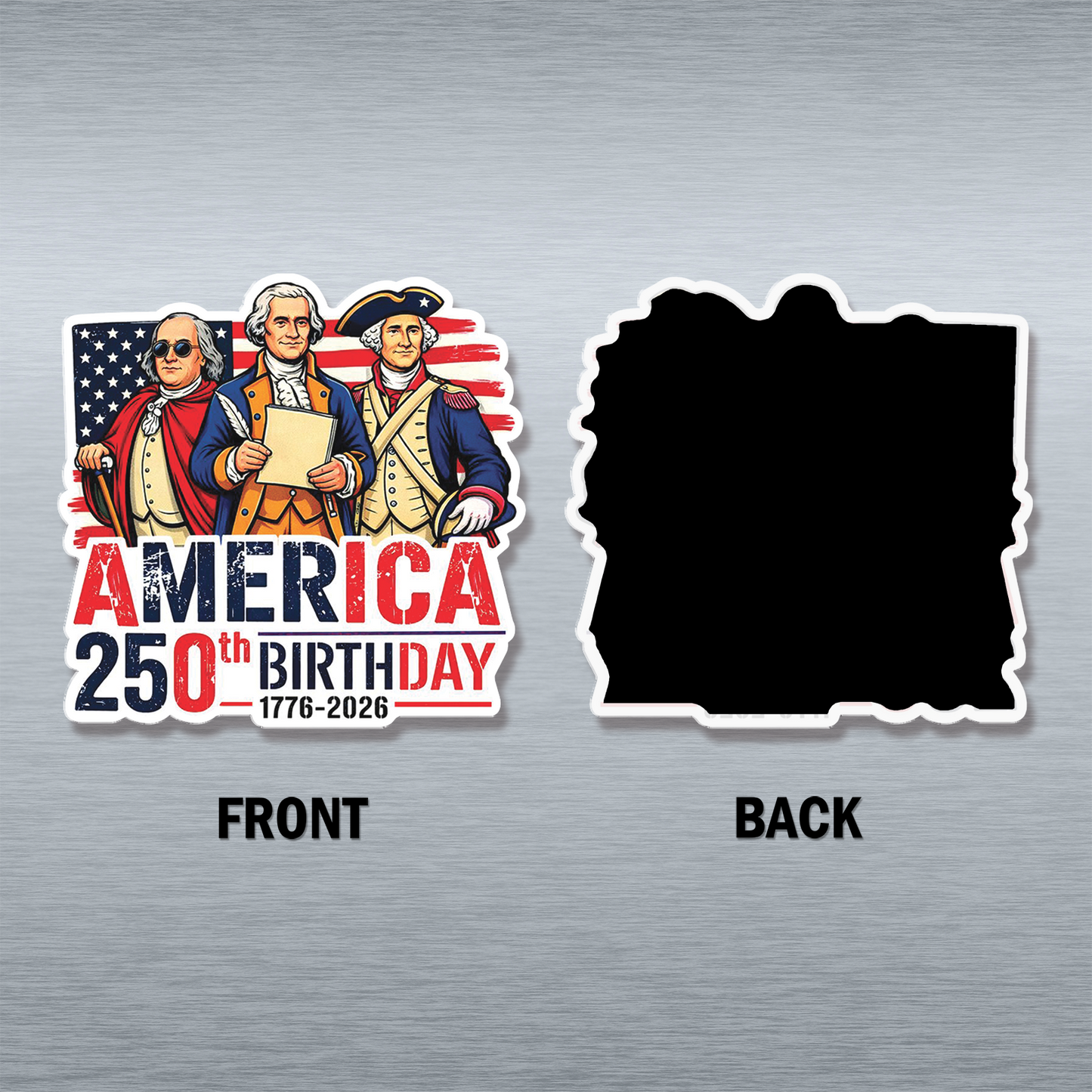 Personalized USA 250 Years Anniversary Acrylic Fridge Magnets, Patriotic 1776–2026 Magnets, 4th of July Fridge Magnets 684097