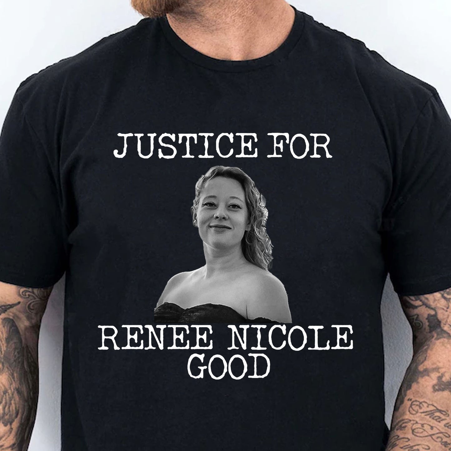 Justice for Renee Nicole Good Tees | Protest ICE Shirt | Minneapolis 2026 Protest Dark Shirt 684099