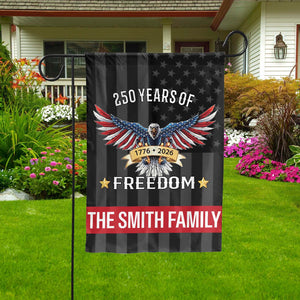 Personalized 250 Years of Freedom Flag | Happy 250th Birthday USA Flag | Patriotic 4th of July House Flag 684109