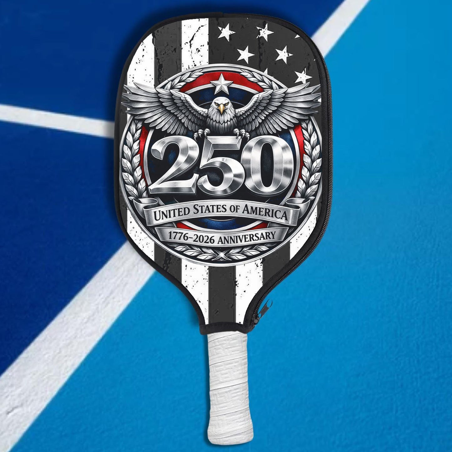 250 Years of America Pickleball Cover | Patriotic Eagle 4th of July 1776–2026 Pickleball Cover 684129