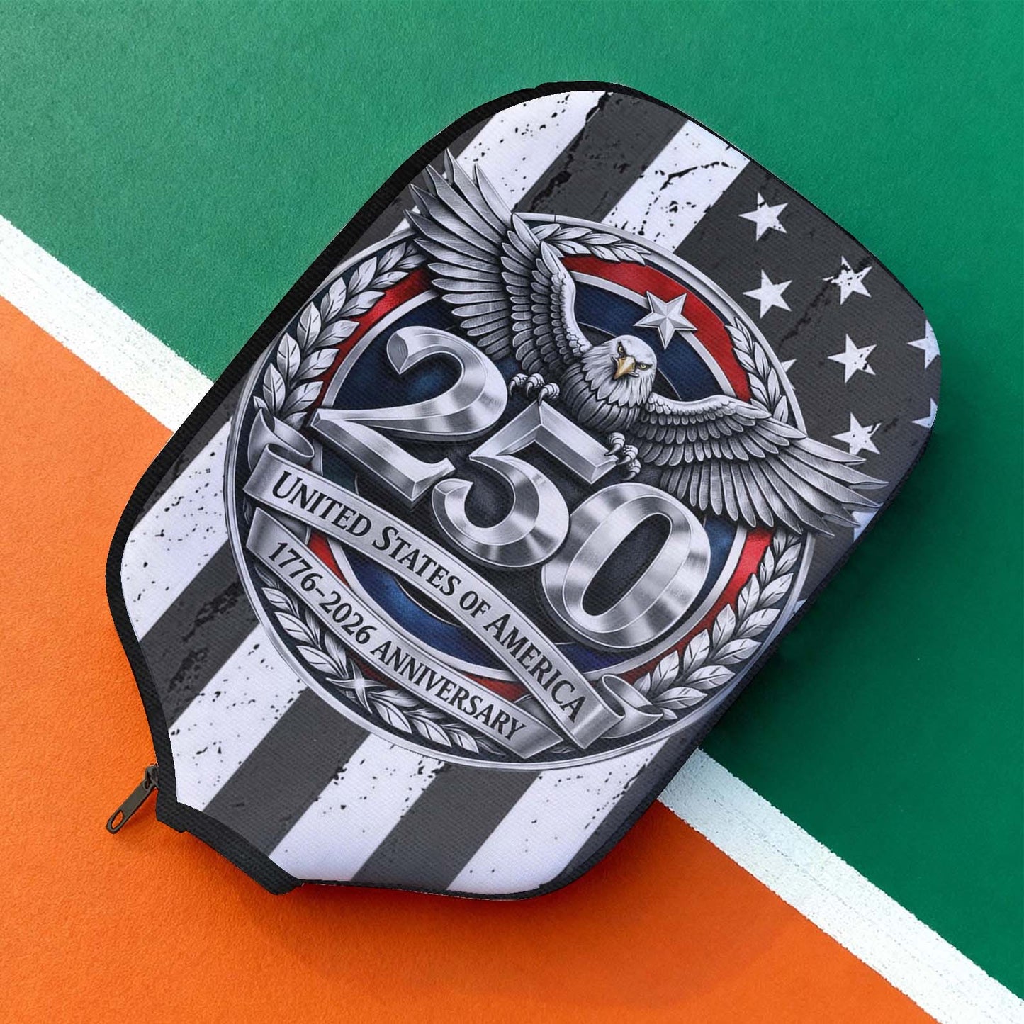 250 Years of America Pickleball Cover | Patriotic Eagle 4th of July 1776–2026 Pickleball Cover 684129