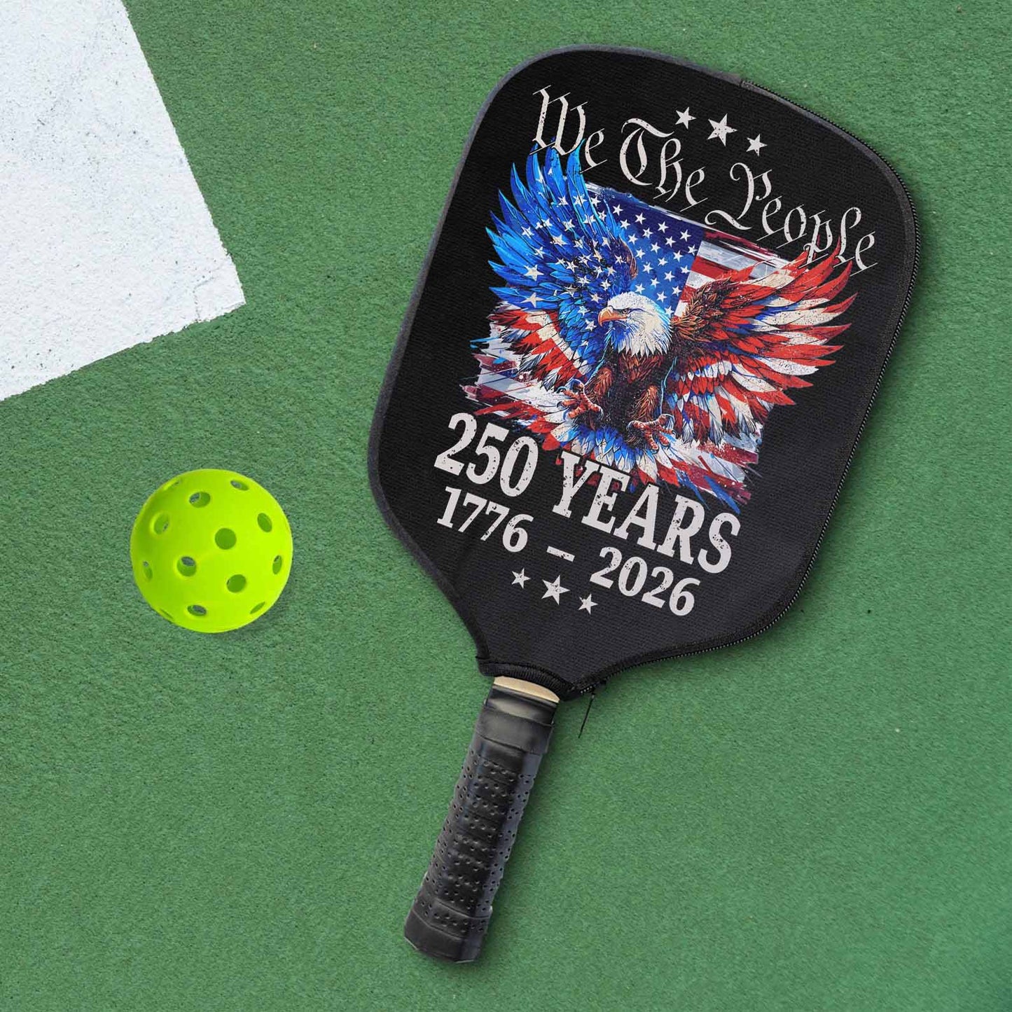 250 Years We The People Pickleball Cover | Patriotic Eagle US Flag Pickleball Cover | 4th of July 1776–2026 684131