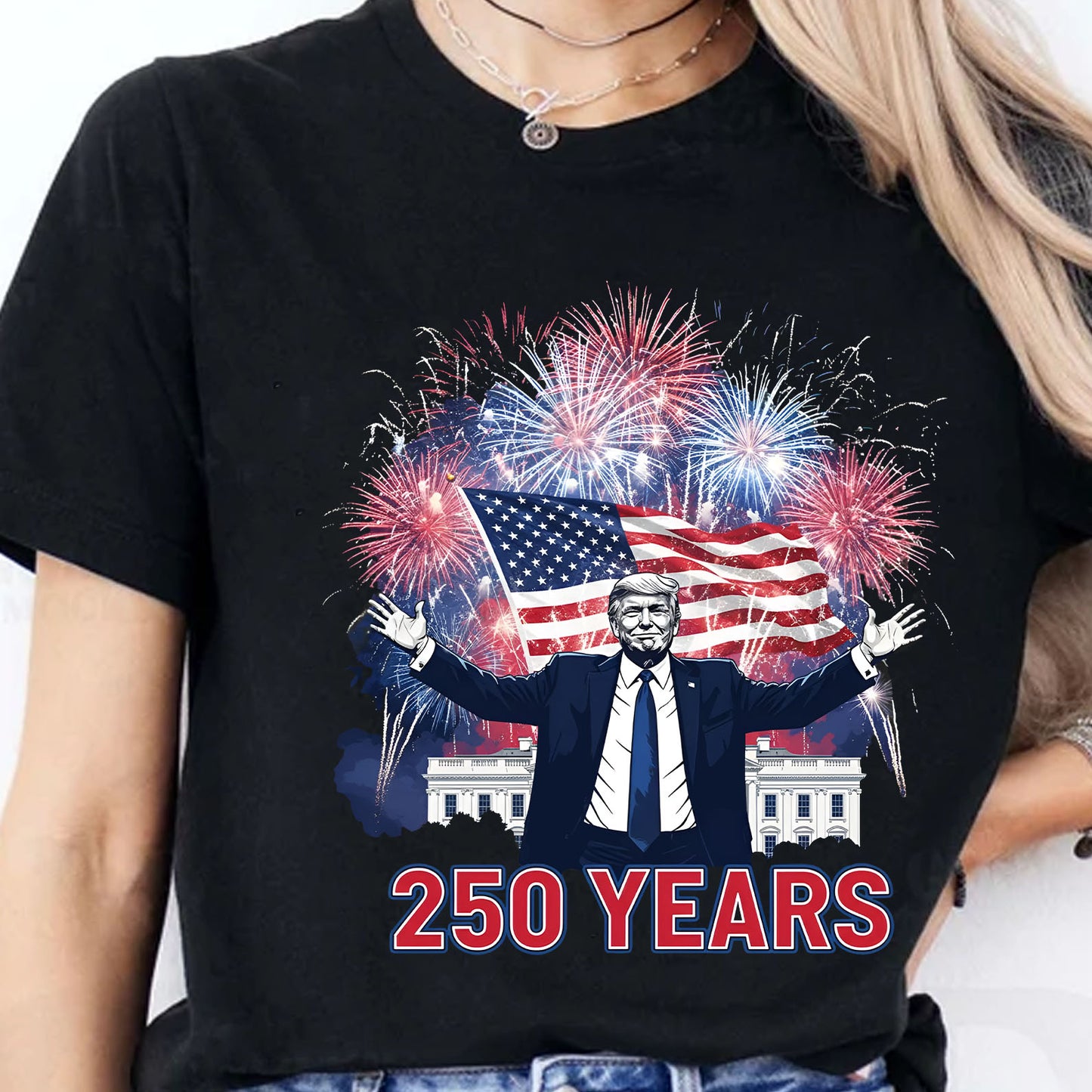 250 Years of America Shirt, Trump America 250th Anniversary Tee, Patriotic USA T-Shirt 684138