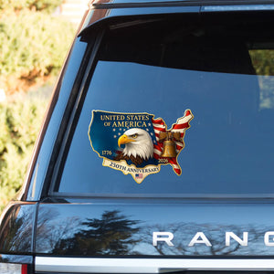 America 250 Years Decal | American Bell | Patriotic American USA Flag Decal 684139
