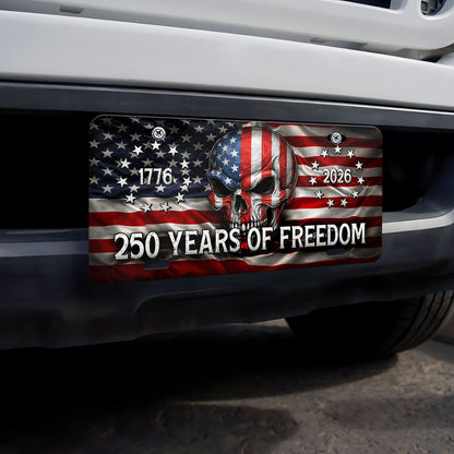 250 Years of Freedom License Plate | Happy 250th Birthday USA | Patriotic 1776–2026 License Plate 684146
