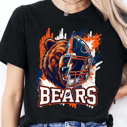 Chicago Football Bear Shirt, Bears Football Hoodie, Chicago Touchdown Fan Gear 684152