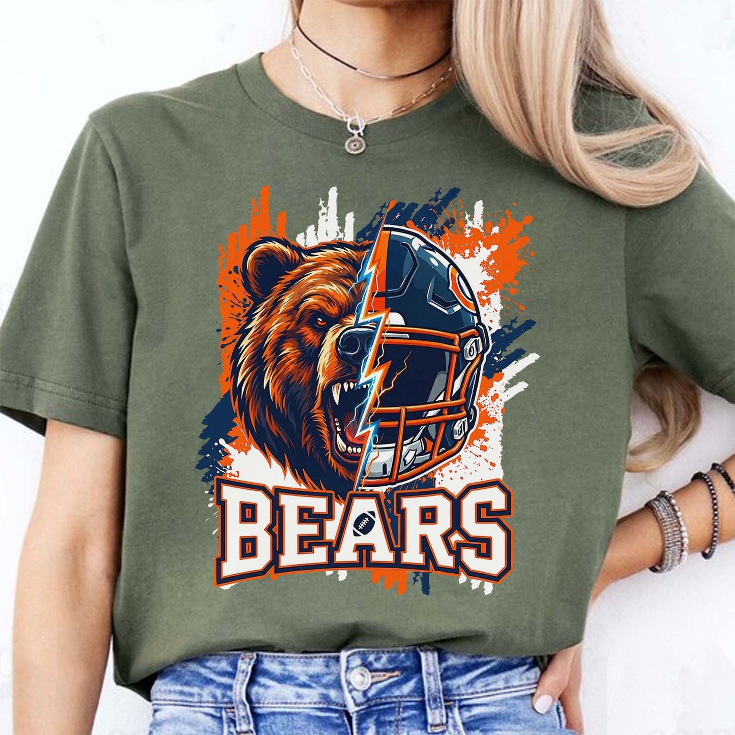Chicago Football Bear Shirt, Bears Football Hoodie, Chicago Touchdown Fan Gear 684152