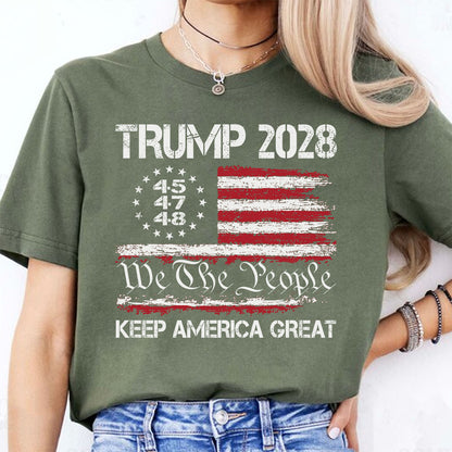 President Donald Trump 2028 Shirt | We The People Keep America Great Tee | Trump 45/47/48 T-Shirt 684165 – GOP